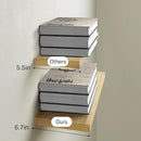 BAYKA Floating Shelves for Wall, Wall Mounted Rustic Wood Shelves for Bathroom, Bedroom, Living Room, Kitchen,Small Hanging Shelf for Books/Storage/Room Decor (Oak-Toned, Set of 3, 15.7in) by CozyNest Decor