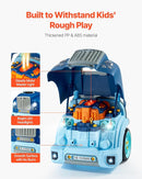 VEVOR Engine Toy, 60 Pieces, Kids Mechanic Car Repair Set with Removable Parts, Lights and Sounds, Steering Wheel and Horn, Kids Mechanic Workshop Set for Toddler Ages 3 Years and Up, Blue by TinyTreasures Baby Boutique