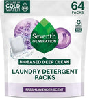 Seventh Generation Laundry Detergent Packs, Lavender, Biobased Deep Clean, EPA Safer Choice Certified, 64 Count by CozyNest Decor