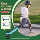 Besrey Kick Scooter for Kids Ages 3-10, 3-Wheel Folding Scooter with Adjustable Height, LED Light Wheels, Extra Wide Deck for Outdoor Activities by TinyTreasures Baby Boutique
