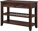 Solid Wood Console Table Sofa Tables with Drawers and Shelves Small Entryway Table for Living Room,Decorative,Foyer(42" Espresso) by CozyNest Decor