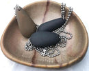 Handmade Decorative Bowl - Natural River Stone Pebble Artisan Crafted Serving Dish | 4-6 Inch Unique Decorative Tray for Home Centerpiece, Jewelry Holder (Brown) by CozyNest Decor