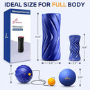Sportneer 4 in 1 Foam Roller Set: Dual Textures Foam Roller, Foot Roller, Lacrosse Ball, Traction Massage Ball with String, Deep Massage Roller for Whole Body Release, Physical Therapy by CozyNest Decor