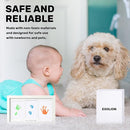 4-Pack Inkless Baby Hand and Footprint Kit with Mess-Free Ink Pad – Baby Safe Ink Pad for Hand, Foot & Paw Prints – Newborn Footprint & Paw Print Kit for Dogs and Cats – 16 Cards(Candy) by TinyTreasures Baby Boutique