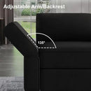 Belffin Modular Sofa Armrest Backrest Module for Modular Sectional Sofa Couch Side Armrest, Backrest Velvet Black by CozyNest Decor
