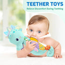 Sumobaby Infant Baby Musical Stuffed Animal Activity Soft Toys with Multi-Sensory Crinkle, Rattle and Textures, for Tummy Time Newborn 0-3-6-12 Months Boys, Girls, Seahorses, Blue by TinyTreasures Baby Boutique