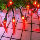 Solar Red Chili String Lights, 200 LED Chili Shape Fairy String Lights Solar Operated String Lights for Wedding, Chinese New Year,Spring Festival,Party Decoration,Christmas by GreenHaven Gardens