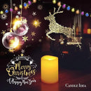 6 PCS Led Flickering Flameless Votive Tea Lights Candles with Remote Control Battery Operated/Electric Outdoor Tealights Timer Candle for Christmas,Xmas Decorations (Batteries Included) 200Hours by GreenHaven Gardens
