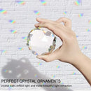Clear Crystal Suncatcher Ball Prism Glass Sphere Faceted Gazing Ball Rainbow Maker Window Prisms Suncatcher for Window, Sun Catcher(80mm/3.15inch) by GreenHaven Gardens