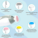 Baby Nail Trimmer Electric, 6 in 1 Baby Nail File Clippers Infant Grooming Kit Manicure Set for Toddler or Adults, Grey by TinyTreasures Baby Boutique