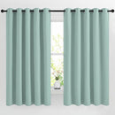 NICETOWN Blackout Curtains 66 inches Long, Grommet Window Treatment Thermal Insulated Solid Blackout Curtains/Panels/Drapes for Bedroom, Aqua Blue, Set of 2, W66 x L66 by TinyTreasures Baby Boutique