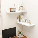 32" Floating Shelves for Wall, 12" Deep Slim White Floating Shelves, Wall-Mounted Shelves for Bedroom, Living Room, Kitchen, Bathroom - Set of 2 by CozyNest Decor