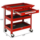 Rolling Tool Cart Mechanic Cabinet Storage ToolBox Organizer with Drawer by LJGDeals