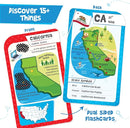 Imagimake Mapology USA Flash Cards | Learn United States Along with Flags and State Shapes | Ages 8-12 | Foam Jigsaw Puzzle, Fun Facts, Educational Toy for Kids | Gift for Christmas and Birthdays by TinyTreasures Baby Boutique