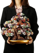 Comeon Large Crystal Quartz Lucky Tree Gem Tree for Office Home Feng Shui Decoration for Wealth/Fortune and Luck (Mix-Gemstone) by GreenHaven Gardens