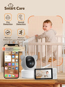 iFamily WiFi Baby Monitor with App – Smartphone Baby Monitor with 5" HD Monitor & 2K Camera, Night Vision, 2-Way Talk, Motion Tracking&Alerts, Temp Sensor, Lullabies,Secure WiFi Lock by TinyTreasures Baby Boutique