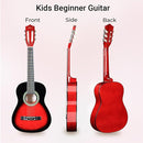 ADM Beginner Acoustic Classical Guitar Nylon Strings Wooden Guitar Bundle Kit for Kid Boy Girl Student Youth Guitarra Online Lessons with Gig Bag, Strap, Tuner, Strings, Picks (34 Inch, Redburst) by TinyTreasures Baby Boutique