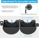 AST Door Knob Lockout Device with Passcode Padlock, Childproof Door Knob Cover, Lock Out to Smart Doorknob. Safety Cover for Faucet, Valve, Spigot. Prevent Access to Keyhole, Matte Black by TinyTreasures Baby Boutique