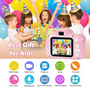 Agoigo Kids Waterproof Camera - Children Underwater HD Video Digital Camcorder, Portable Travel Toy for Toddler - Ideal Christmas Birthday Gifts for Boys Girls Age 3-12 with 32GB Card (Pink) by TinyTreasures Baby Boutique