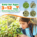 Kids Microscope with Bug Catcher Kit, 1080P Digital Mini Handheld Microscope STEM Science Toy with LED Light, Rechargeable, Portable, Supports 64GB TF Card, Educational Gift for Kids Ages 3-12 (Green) by TinyTreasures Baby Boutique