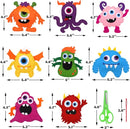 CiyvoLyeen Little Monsters Sewing Craft Kit for Children Adopt A Monster Felt Plush DIY Sewing Art Kids Educational Toys Monster Bash Craft Gift for Beginners Set of 8 by TinyTreasures Baby Boutique