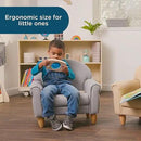 Children's Factory As We Grow Toddler Chair, Flexible Seating for Daycare or Preschool, Kids Reading Couch, Playroom Furniture, Gray by CozyNest Decor