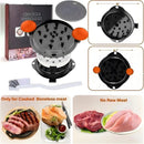 Chicken Shredder Meat Shredder Tool Twist Chicken Breast Shredder Large-Shredding Tools Chicken Breast, Pulled Pork, Beef with Stainless Steel Spikes (Orange & Black)