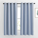 NICETOWN Blackout Curtains for Bedroom 63 inch Length 2 Panels - Window Treatment Thermal Insulated Solid Grommet Blackout for Living Room (52 by 63 Inch,Vintage Blue) by TinyTreasures Baby Boutique