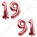 GOER Number 19 Balloons for 19th Birthday Sweet 19 Party Decorations,42 Inch Jumbo Foil Helium 91 Balloons for 91st Birthday Party Decoration (Rose Gold) by TinyTreasures Baby Boutique