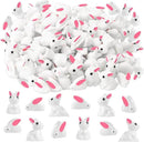 Miniature Rabbit Figurines, 100Pcs Mini Resin Bunny Animals Toy, Miniature Rabbit for Landscape Ornaments Miniature Garden Decor Potted Plant,Cake Topper Decoration by GreenHaven Gardens