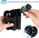 Accmor Stroller Cup Holder with Phone Holder, Universal Cup Holder, Bike Cup Holder, 360° Rotatable Large Caliber Drinks Holder for Stroller, Bike, Wheelchair, Walker by TinyTreasures Baby Boutique