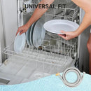 Roastove Universal Dishwasher Installation Kit,6 Ft Stainless Steel Dishwasher Hose,Burst Proof Water Supply Line with 3/8" Compression Connections by CozyNest Decor
