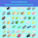 Mini Resin Animals Figurines Set, 100 PCS Tiny Resin Figures for Crafts Landscape Miniature Garden Decor by GreenHaven Gardens
