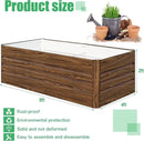 SnugNiture Galvanized Raised Garden Bed 8x4x2FT Outdoor Large Metal Planter Box Steel Kit for Planting Vegetables, Flowers by GreenHaven Gardens