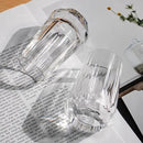 KAMMAK Crystal Whiskey Glasses Set of 2, Handcrafted Shot Glasses Stemless, 3.38oz Hand Blown White Cocktail Glasses, Engagement Gifts for Couples, Women, Men by CozyNest Decor