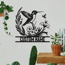 Personalized Metal Signs | Bird Metal Wall Art | Metal Name Sign Birds Welcome Plaque | Custom Garden Sign Yard Signs | Personalized Wedding Gifts | Housewarming Decor Indoor Outdoor by CozyNest Decor