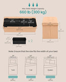 SONGMICS MAZIE Collection - Storage Ottoman Bench, Foldable Foot Rest, 15 x 43 x 15 Inches, End of Bed Bench, Storage Chest, Load 660 lb, Living Room, Bedroom, Entryway, Apricot ULSF604O01 by CozyNest Decor