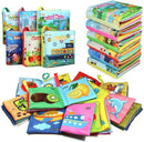teytoy My First Soft Book,Nontoxic Fabric Baby Cloth Books Early Education Toys Activity Crinkle Cloth Book for Toddler, Infants and Kids Perfect for Baby Shower -Pack of 6 by TinyTreasures Baby Boutique