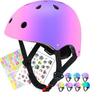 Color Gradient Adjustable Kids Bike Helmet Toddler Skateboard Helmets Boys Girls Child Ventilation Helmet for Multi-Sports Skating Cycling Scooter Balance by TinyTreasures Baby Boutique