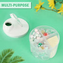 Accmor Baby Formula Dispenser On The Go, Non-Spill Rotating Four-Compartment Formula Container to Go, Milk Powder Kids Snack Container for Infant Toddler Travel Outdoor, White by TinyTreasures Baby Boutique