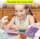 Avenir Sewing Kit for Kids Birthday Gifts for Kids Aged 6 Corduroy Fabric With Shoulder Strap Safe Needles Pre-cut Felt Easy DIY Arts and Crafts for Boys and Girls Stuff No Mess with Full Instructions by TinyTreasures Baby Boutique
