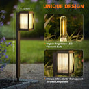 Solar Lights Outdoor Pathway 6 Pack, Solar Pathway Lights Outdoor 24" Tall Bright Auto On/Off Waterproof Garden Landscape Lighting for Path, Yard, Walkway, Driveway, Outside Decor Father's Day by CozyNest Decor
