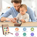 Joyreal Wooden Montessori Busy Board, Toddler Sensory Toys, LED Light Switch, Travel Toys for 2+ Year Old Boy by TinyTreasures Baby Boutique
