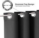 ChrisDowa Grommet Blackout Curtains for Bedroom and Living Room - 2 Panels Set Thermal Insulated Room Darkening Curtains (Dark Grey, 42 x 63 Inch) by CozyNest Decor
