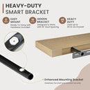 48 Inch Floating Shelves, 8 Inch Deep Floating Shelves for Wall, Hanging Shelf with Invisible Brackets, Deep Shelves for Bathroom, Bedroom, Living Room, Oak, Set of 1 by CozyNest Decor