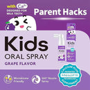 LAB52 Kids Oral Spray, Toddler Toothpaste Helper for Cavity Repair and Fresh Breath, Children Anticavity with Fluoride Free for Newborn to Preschoolers, Xylitol Grape Flavor by CozyNest Decor