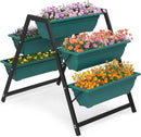 Outvita Green Raised Garden Planter Bed, Tiered Planter Stand with 5 Boxes, Vertical Raised Garden Bed for Herbs, Flowers, Vegetables in Patio Balcony Indoor Outdoor by GreenHaven Gardens