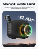 Portable Bluetooth Speaker Waterproof Wireless: IPX5 HD Sound Up to 24H Playtime, Birthday White Elephant Gifts Stocking Stuffers for Adults Teens Women Men, Cool Electronics for Outdoor Travel-Black by TinyTreasures Baby Boutique