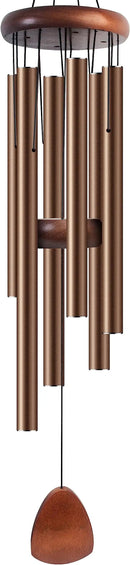 Large Aluminium Wind Chimes 37 Inches to Create a Zen Atmosphere Suitable for Outdoor, Garden, Patio Decoration. Classic Wind Chimes with Wind Catcher Suitable as A Gift for Unisex(Coffee) by CozyNest Decor