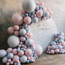 130pcs Dusty Blue Balloons Different Sizes 18" 12" 10" 5" Slate Blue Balloons for Boys Girls Baby Shower Wedding Anniversary Graduation Engagements Birthday Party Decorations by CozyNest Decor